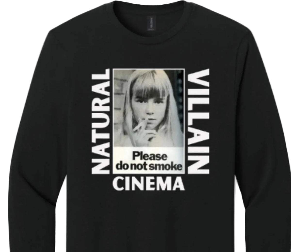 Long Sleeve "Please Don't Smoke" Natural Villain